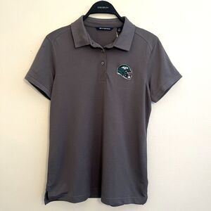 CUTTER & BUCK Advanced Pique New York Jets Football Polo, Gray- L
